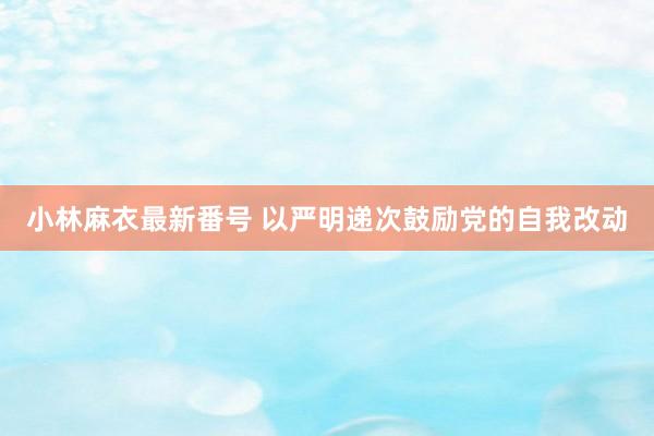 小林麻衣最新番号 以严明递次鼓励党的自我改动