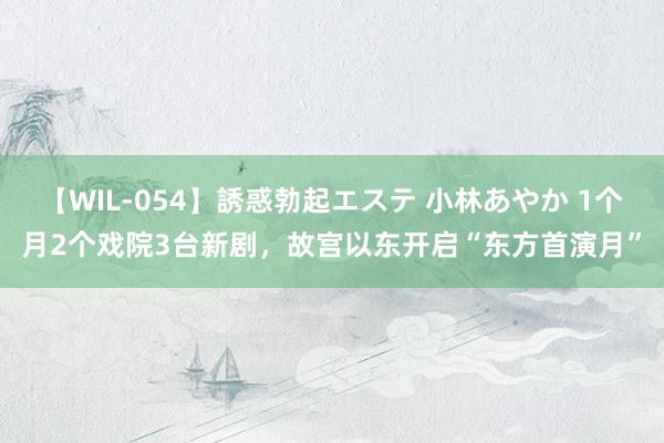 【WIL-054】誘惑勃起エステ 小林あやか 1个月2个戏院3台新剧，故宫以东开启“东方首演月”