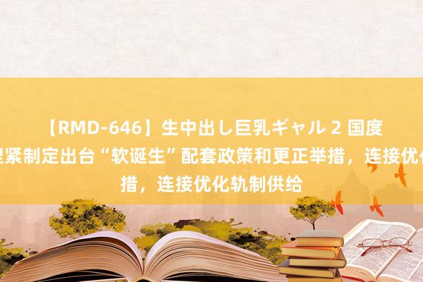 【RMD-646】生中出し巨乳ギャル 2 国度发改委：捏紧制定出台“软诞生”配套政策和更正举措，连接优化轨制供给