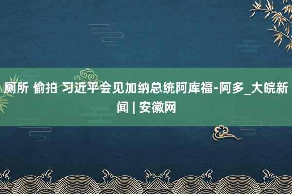 厕所 偷拍 习近平会见加纳总统阿库福-阿多_大皖新闻 | 安徽网