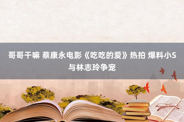 哥哥干嘛 蔡康永电影《吃吃的爱》热拍 爆料小S与林志玲争宠