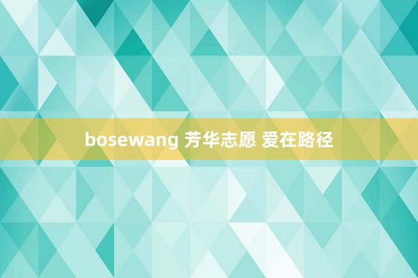 bosewang 芳华志愿 爱在路径